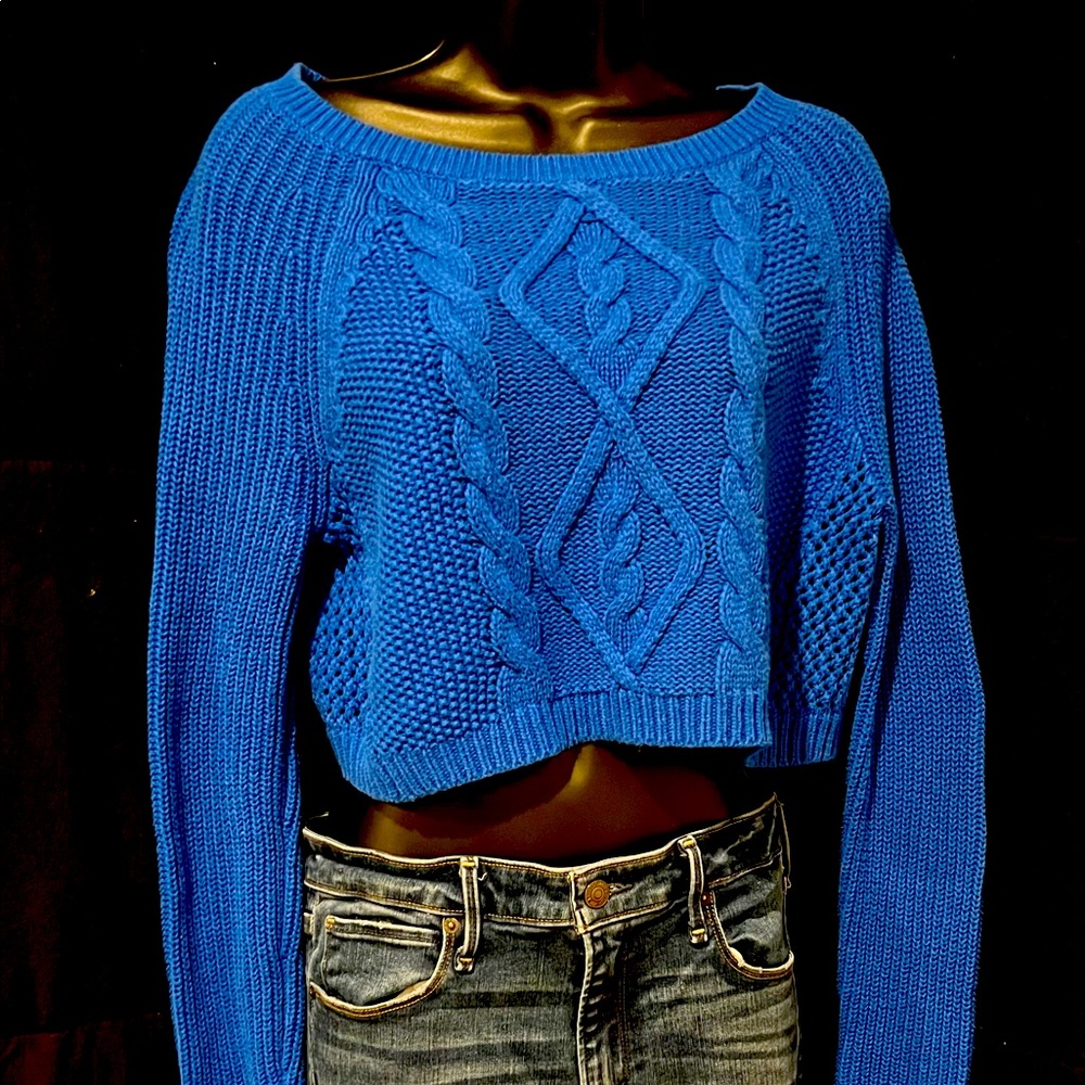Express Long Sleeve Crop Sweater Size Small/Petite